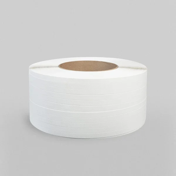 Banda PP de legat marfa 19mm x 0.9mm 1000mL Manuala Alba - imagine 3